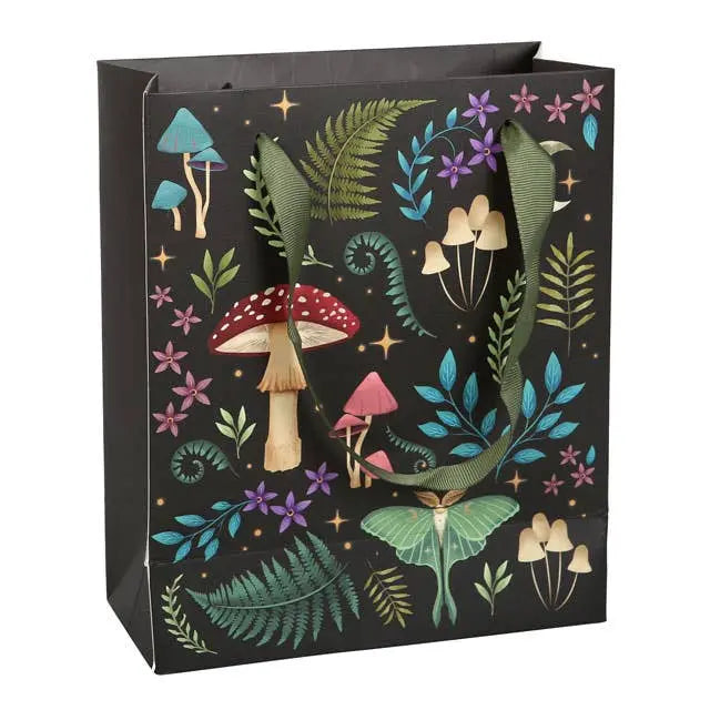 23cm Medium Dark Forest Print Gift Bag Something Different Wholesale