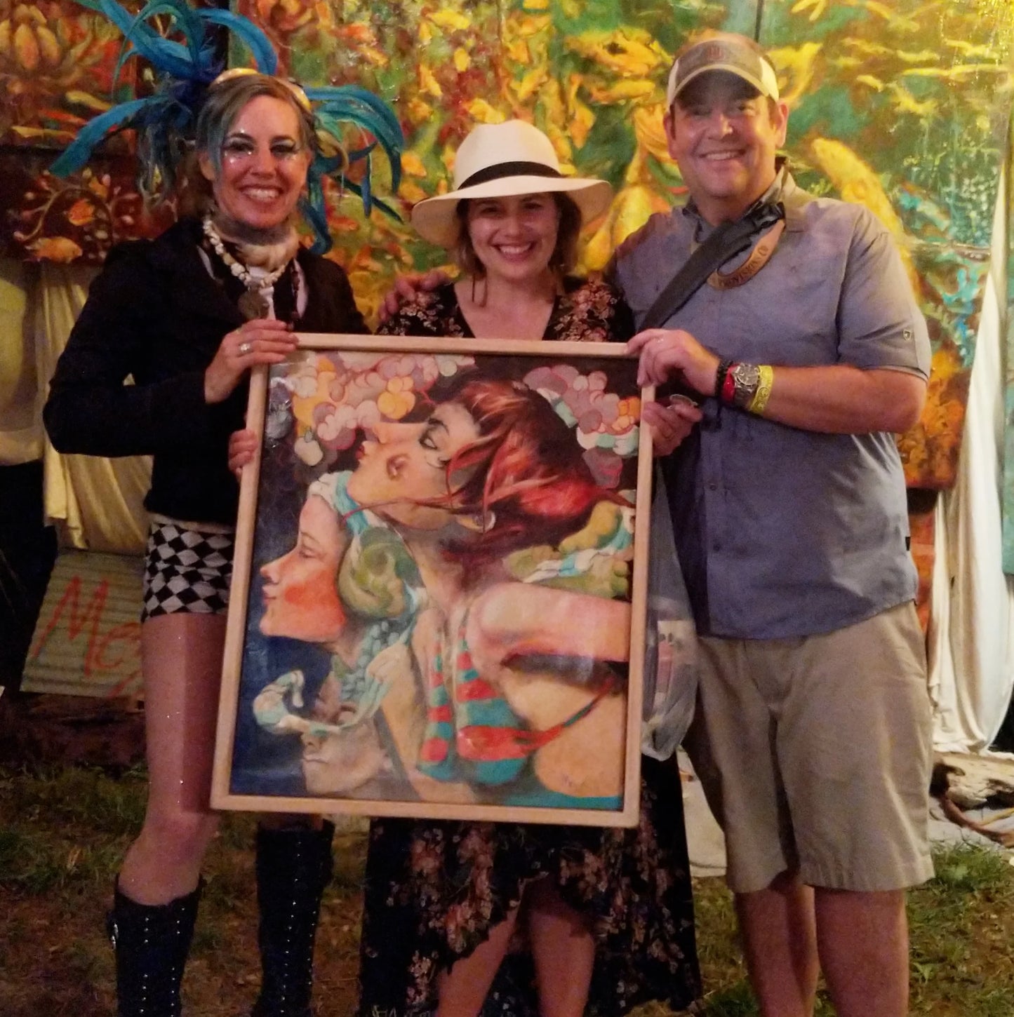 Skymaids Blowing Canvas Giclee - positive energy for your space