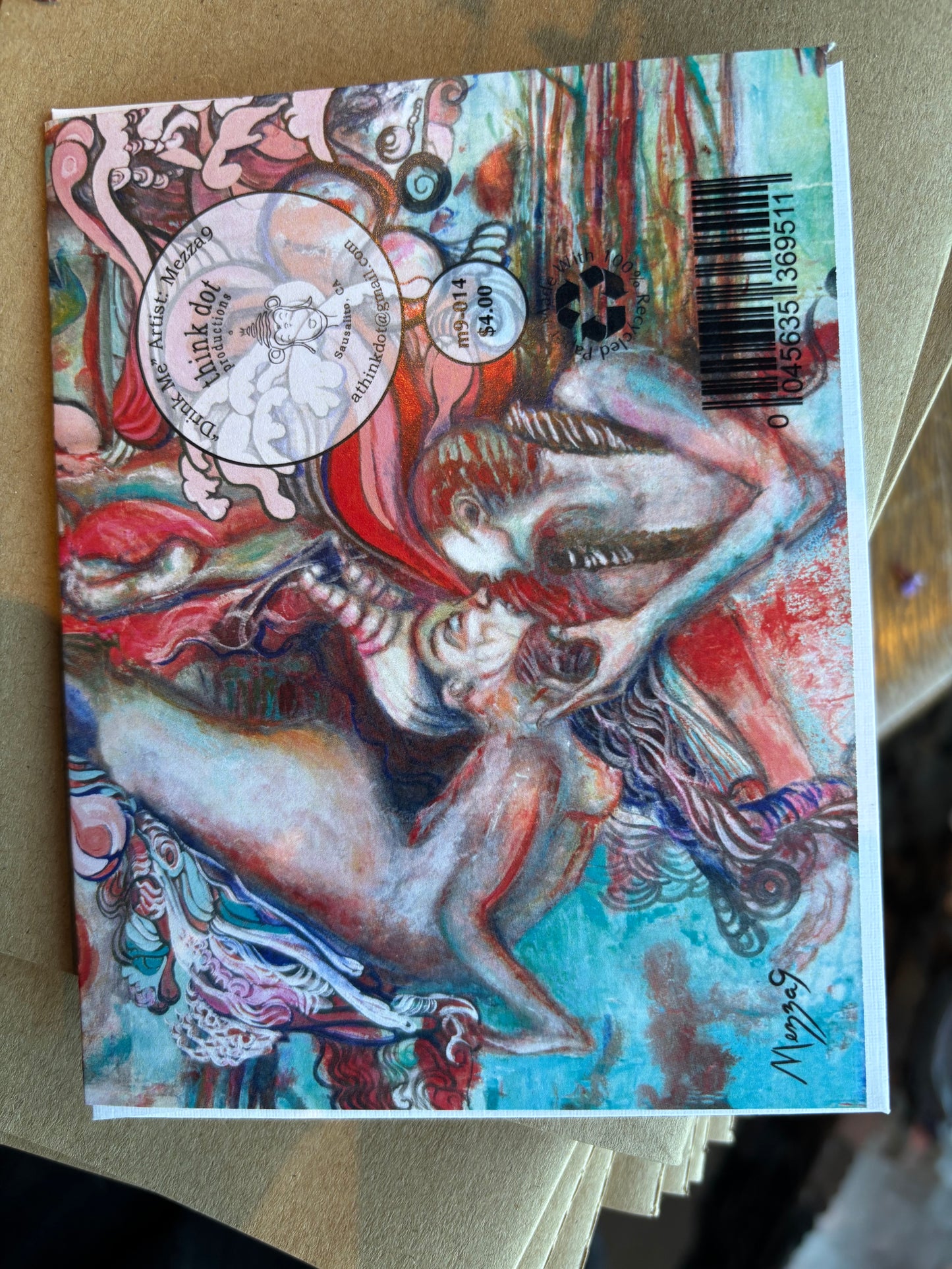 Greeting Card - Drink Me 1 by Mezza9