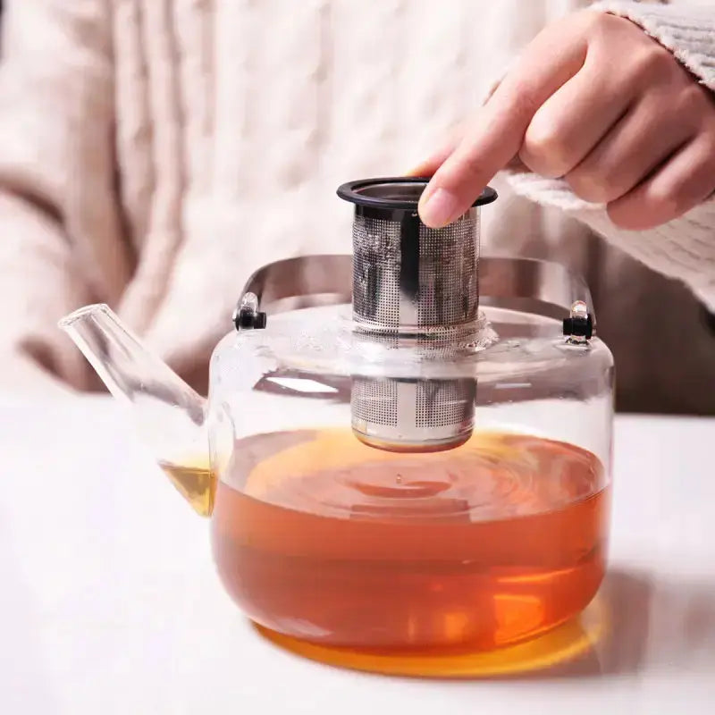 Clear Glass Teapots & Brew Mugs