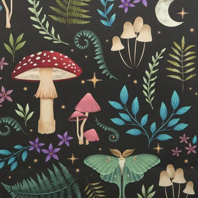 23cm Medium Dark Forest Print Gift Bag Something Different Wholesale