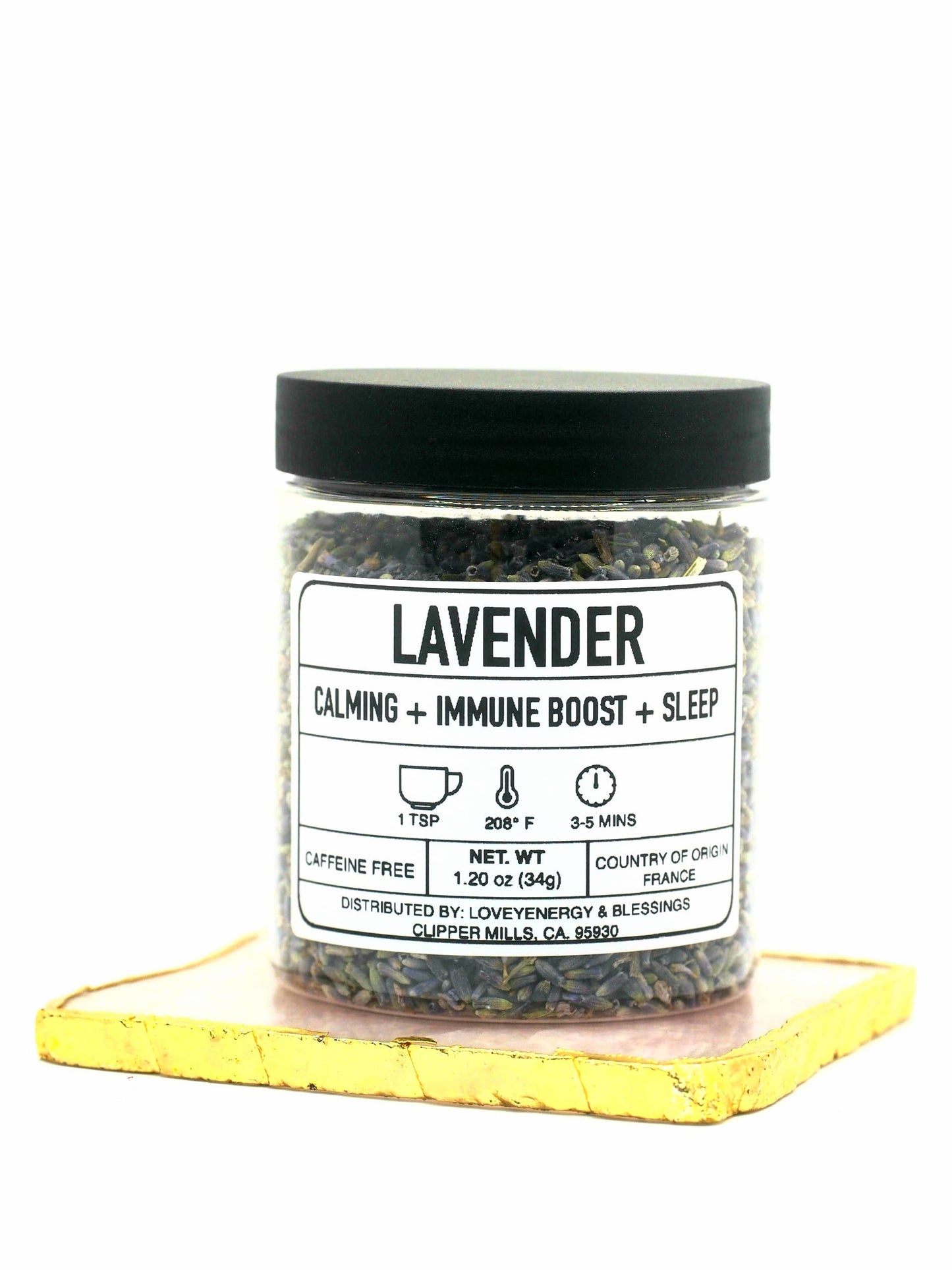 Lavender Tea Loose Leaf Tea Apothecary: Plastic Jars