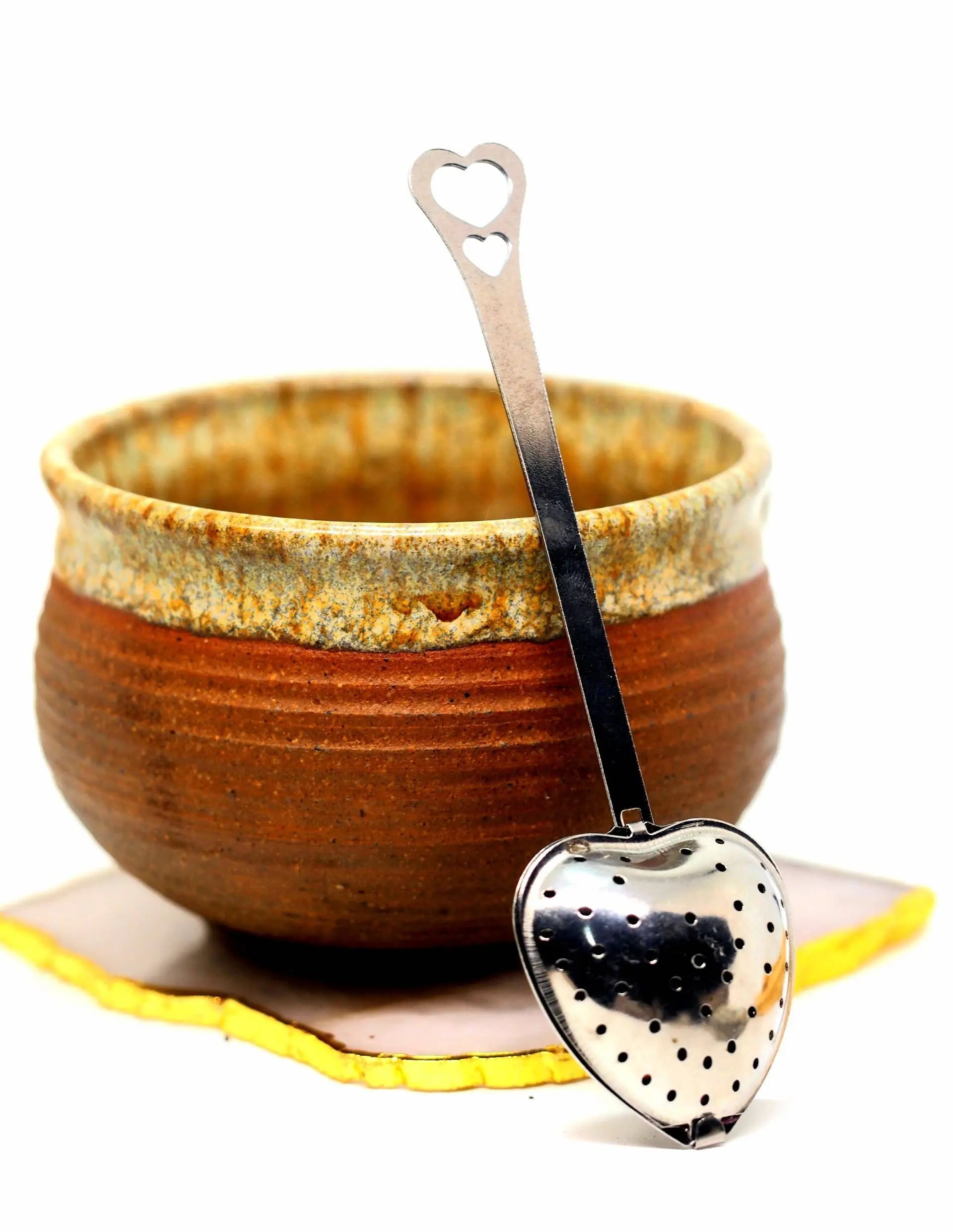 Heart Shape Tea Strainer Spoon Ready To Ship Loose Herb Loveyenergy & Blessings