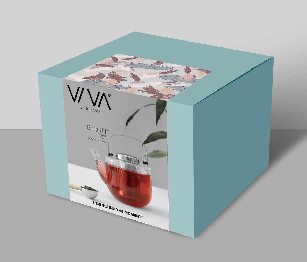 Bjorn™ Glass Teapot w/ Loose Leaf Tea Infuser - 22oz / 0.65L