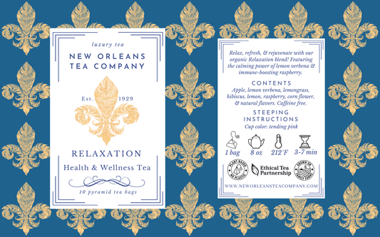 Relaxation: (8) two-cup teabags in pouch