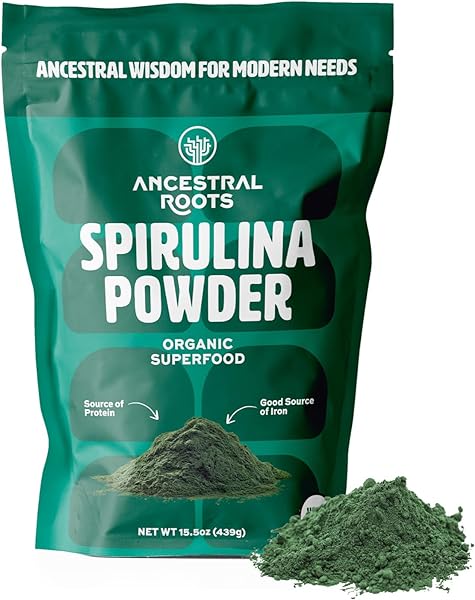 Spirulina Powder Ancestral Roots Organic Superfood