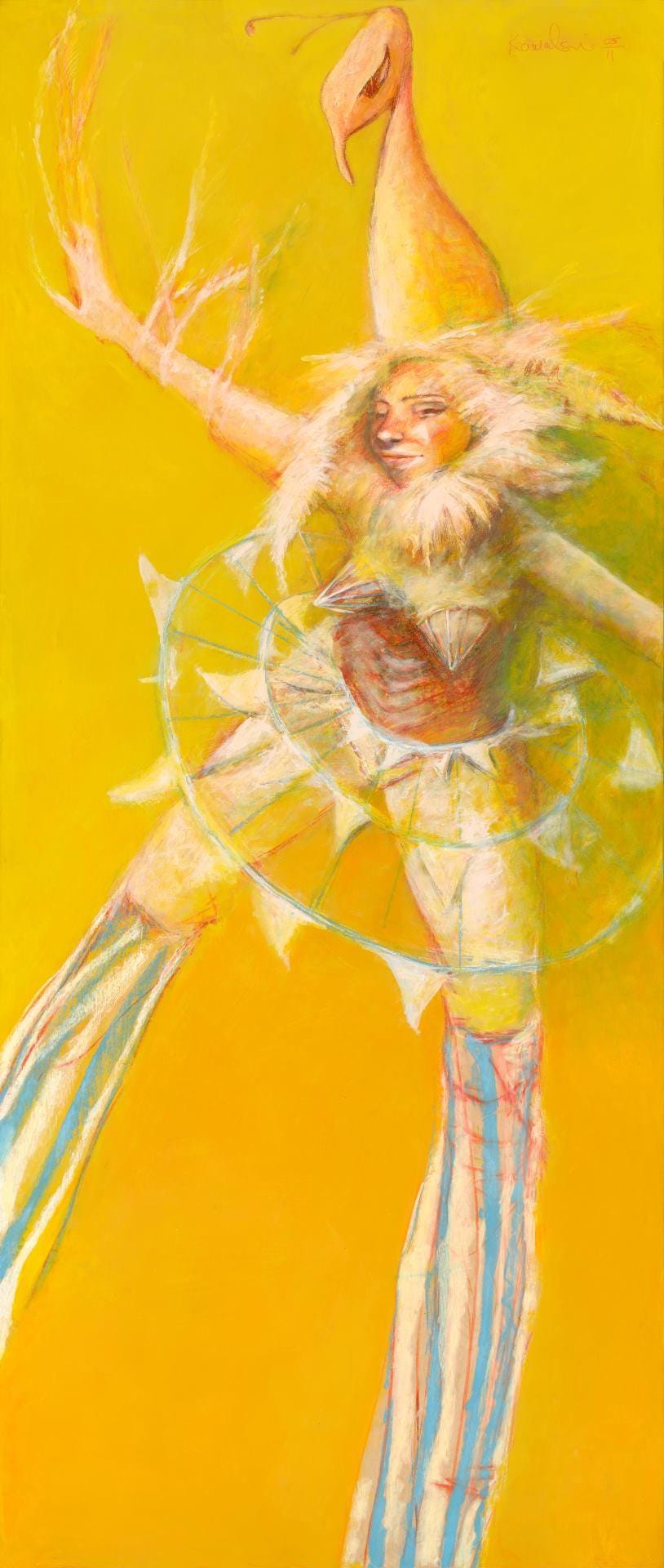 Bird | Stilt Walker Lion King | Metal Art Print __etsy:6517219975
