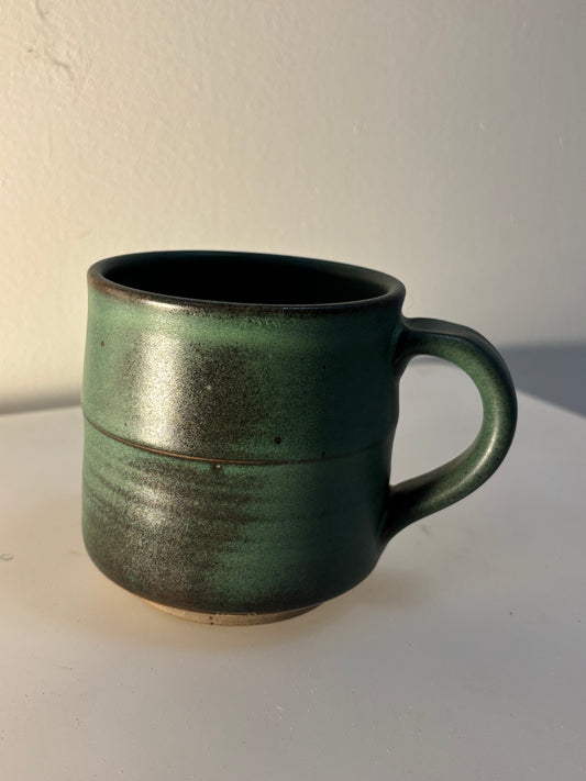 Ceramic Mug deepest jade green