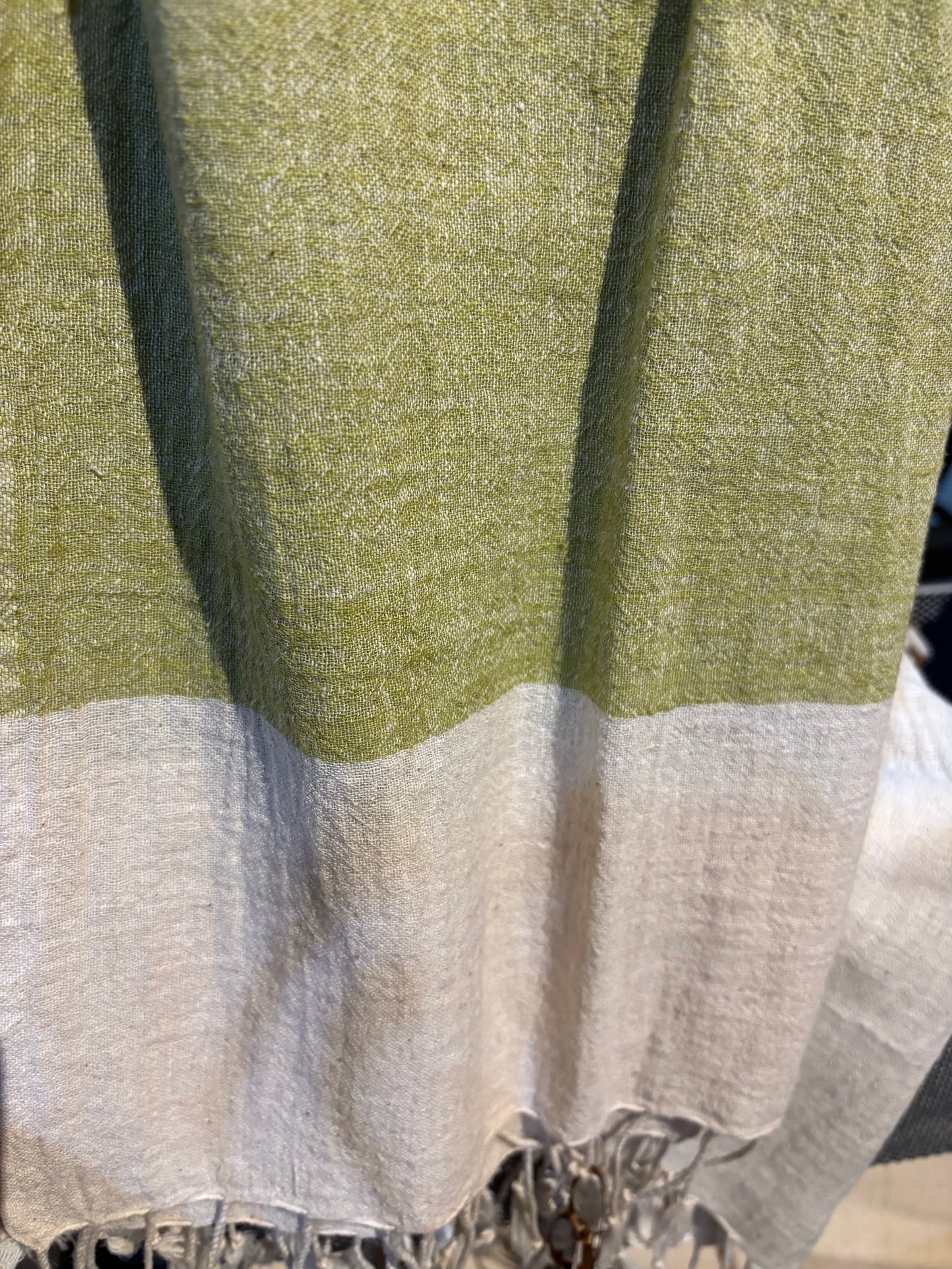 Hemp + Cotton Blend Handwoven Scarf
