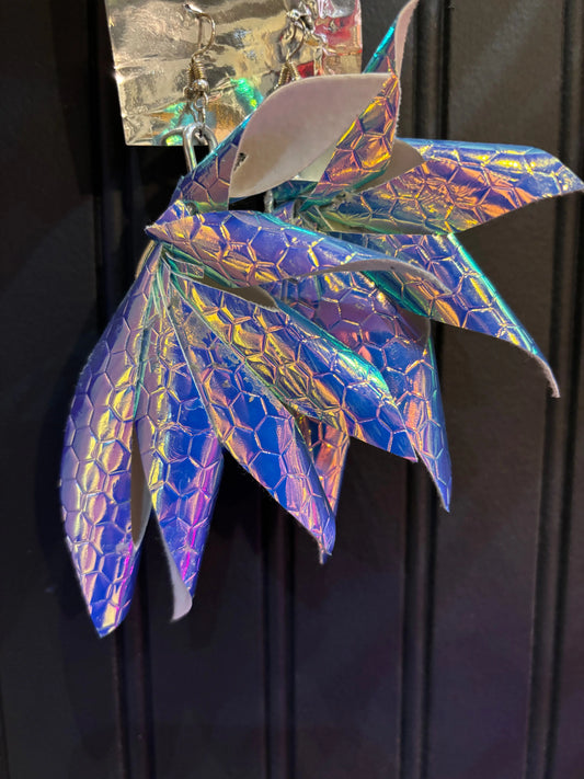 Earrings by Tica - Galaxy holographic Golden Gate Art Gallery