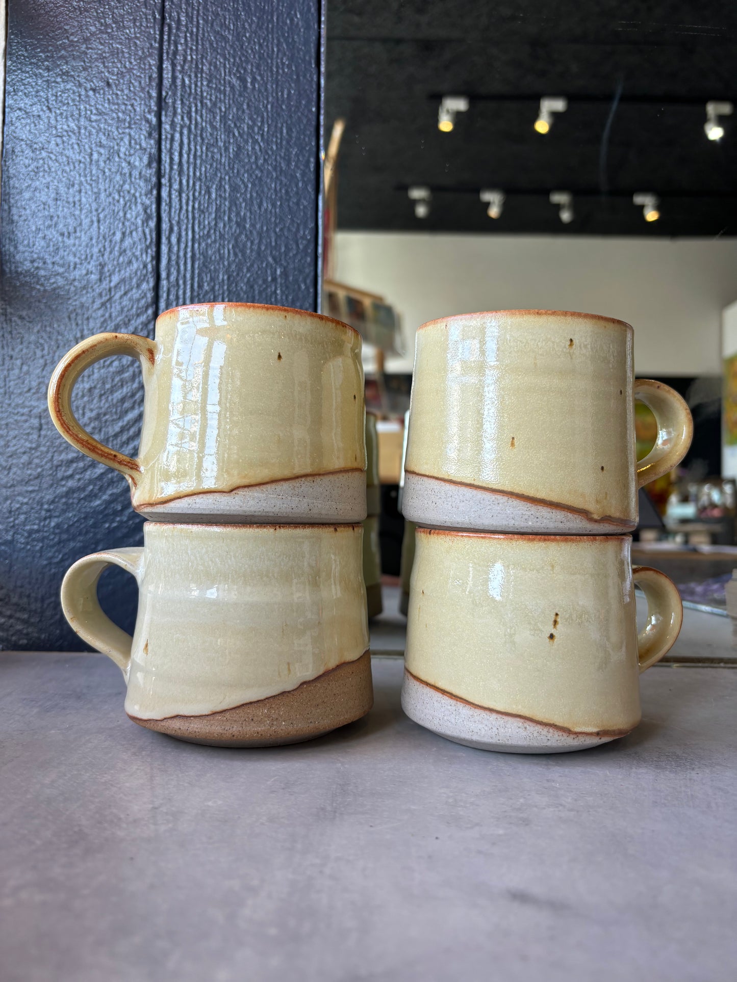 Ceramic Mug yellow glaze