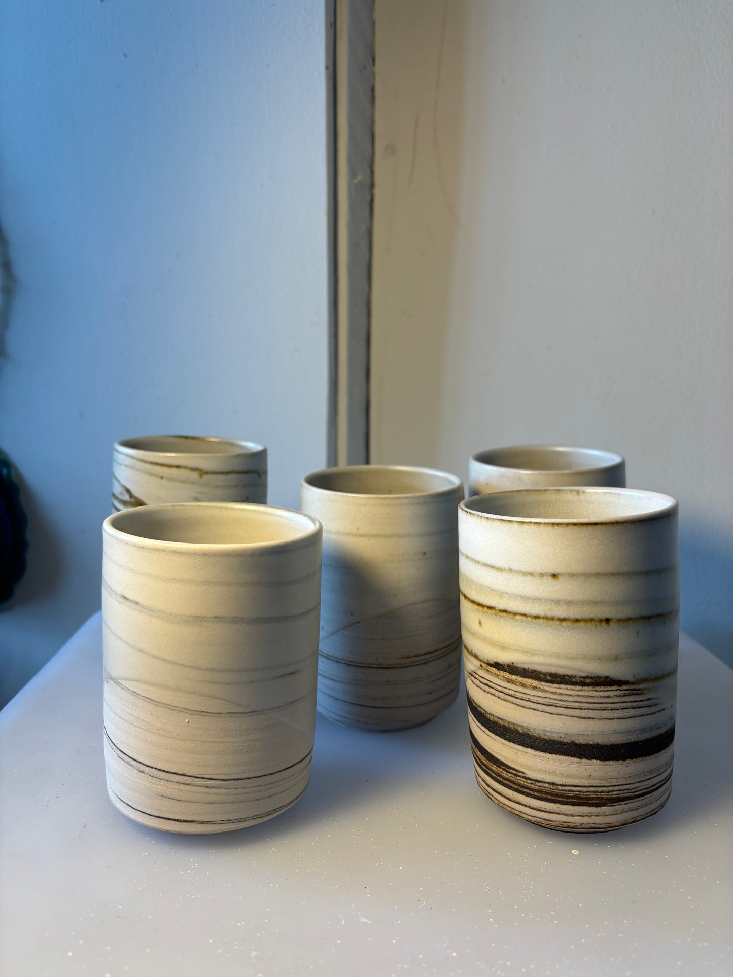 Marbleized Natural Tumbler - tall