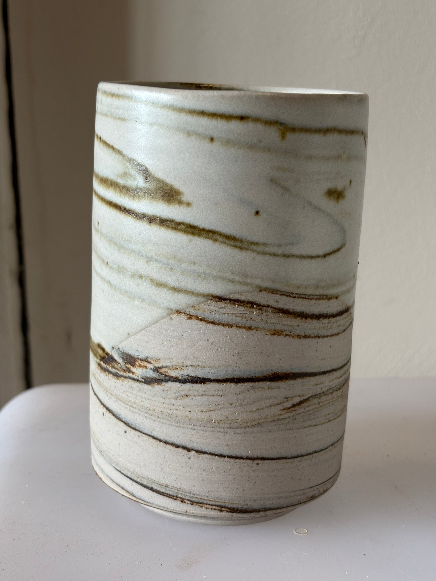 Marbleized Natural Tumbler - tall