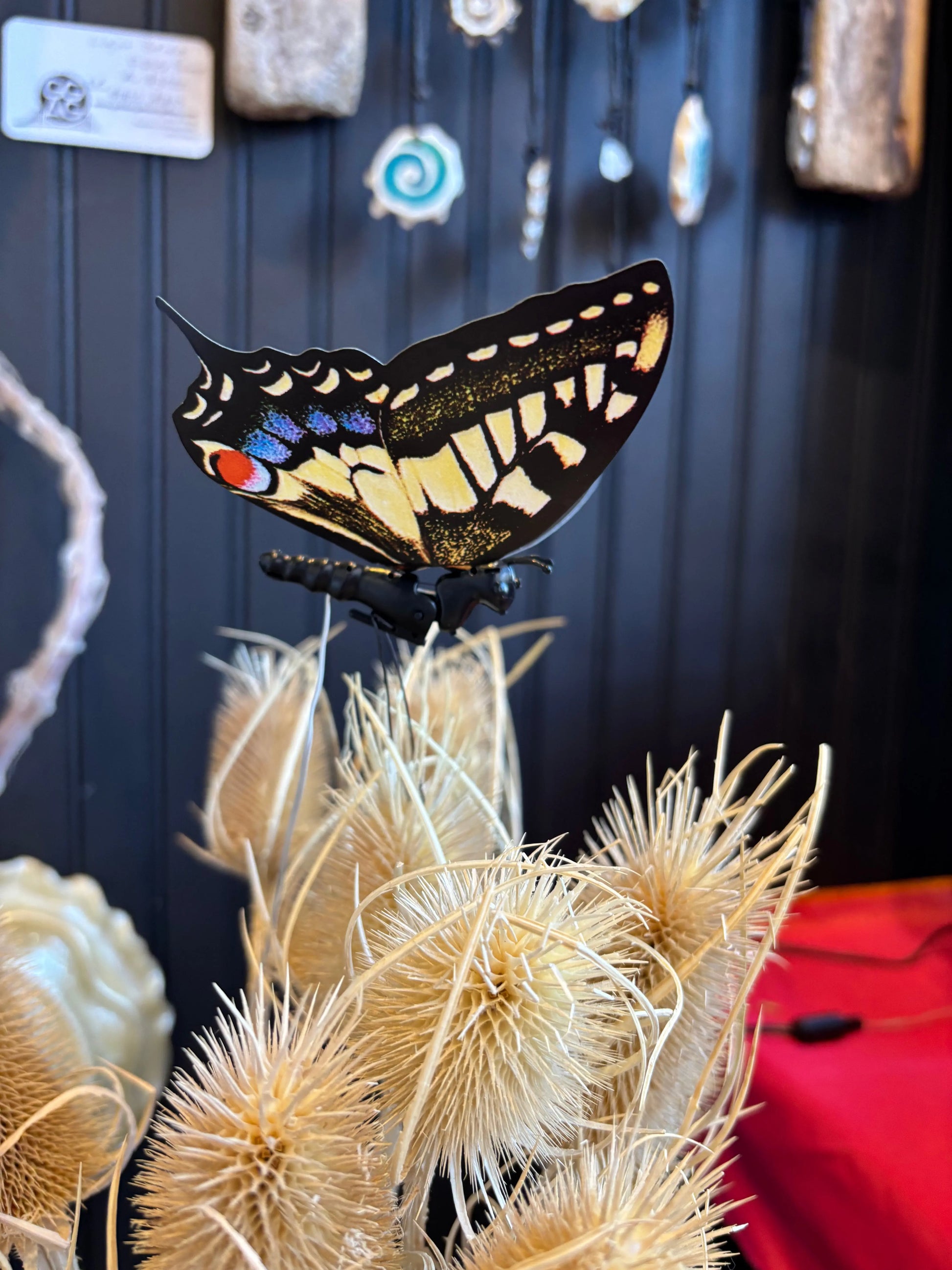 Butterfly (kinetic) Yellow Swallowtail to add beauty to your space Golden Gate Art Gallery