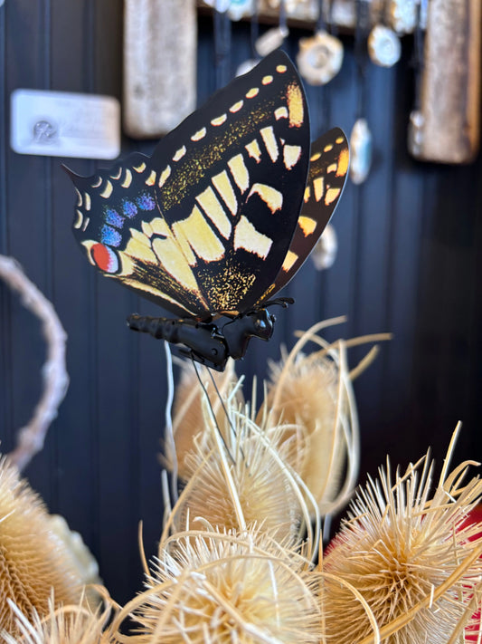 Butterfly (kinetic) Yellow Swallowtail to add beauty to your space Golden Gate Art Gallery