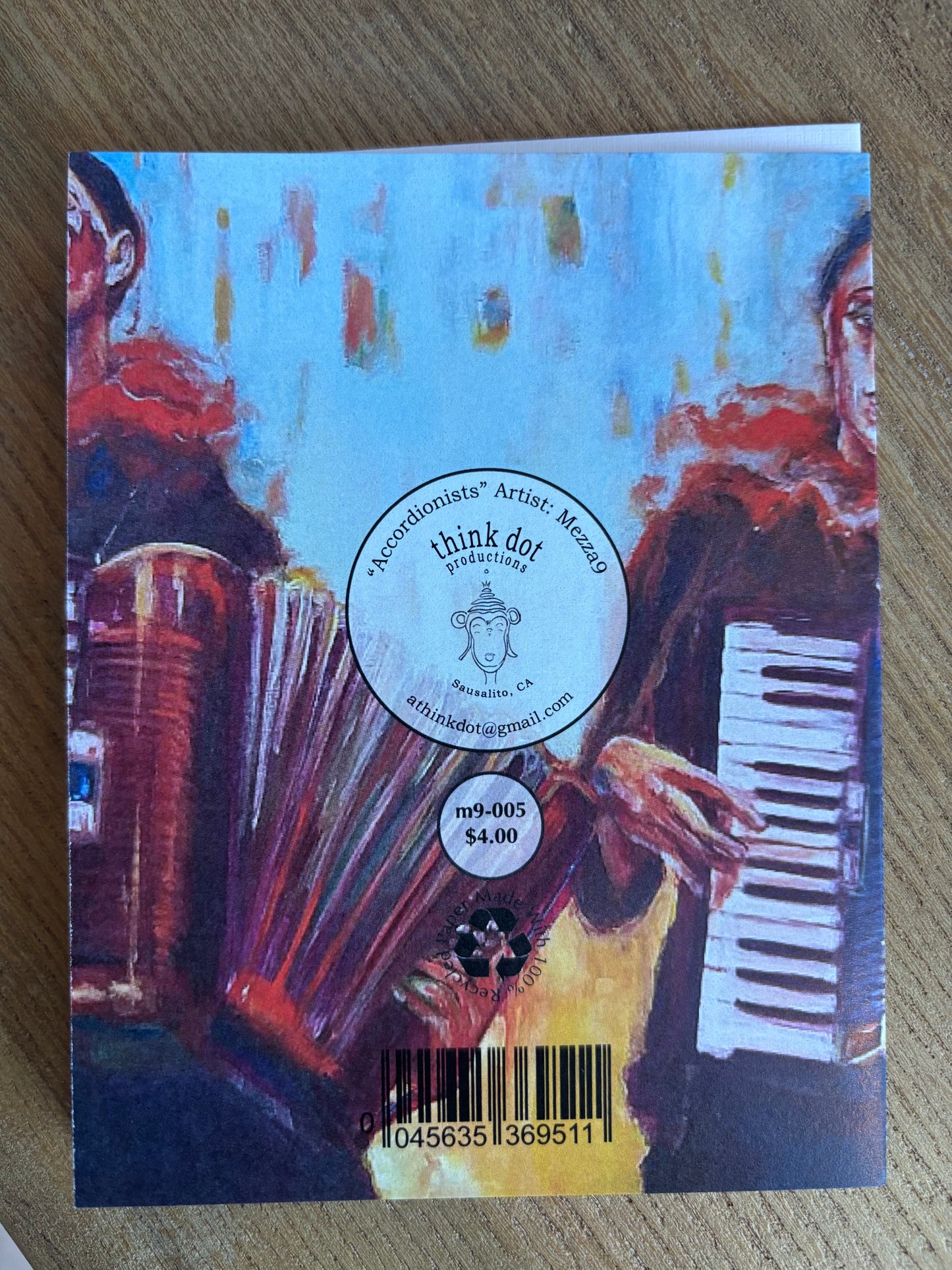 Greeting Card - Accordionists by Mezza9