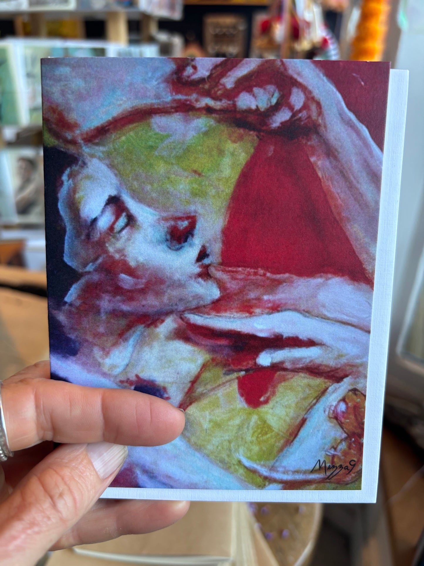 Greeting Card - Acrobat by Mezza9