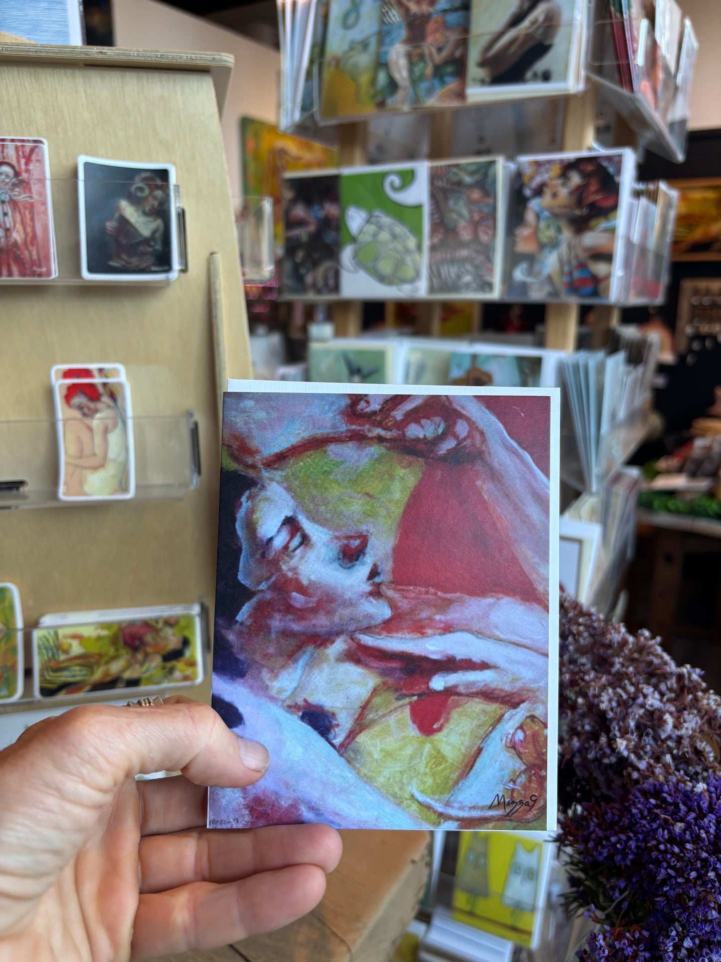 Greeting Card - Acrobat by Mezza9