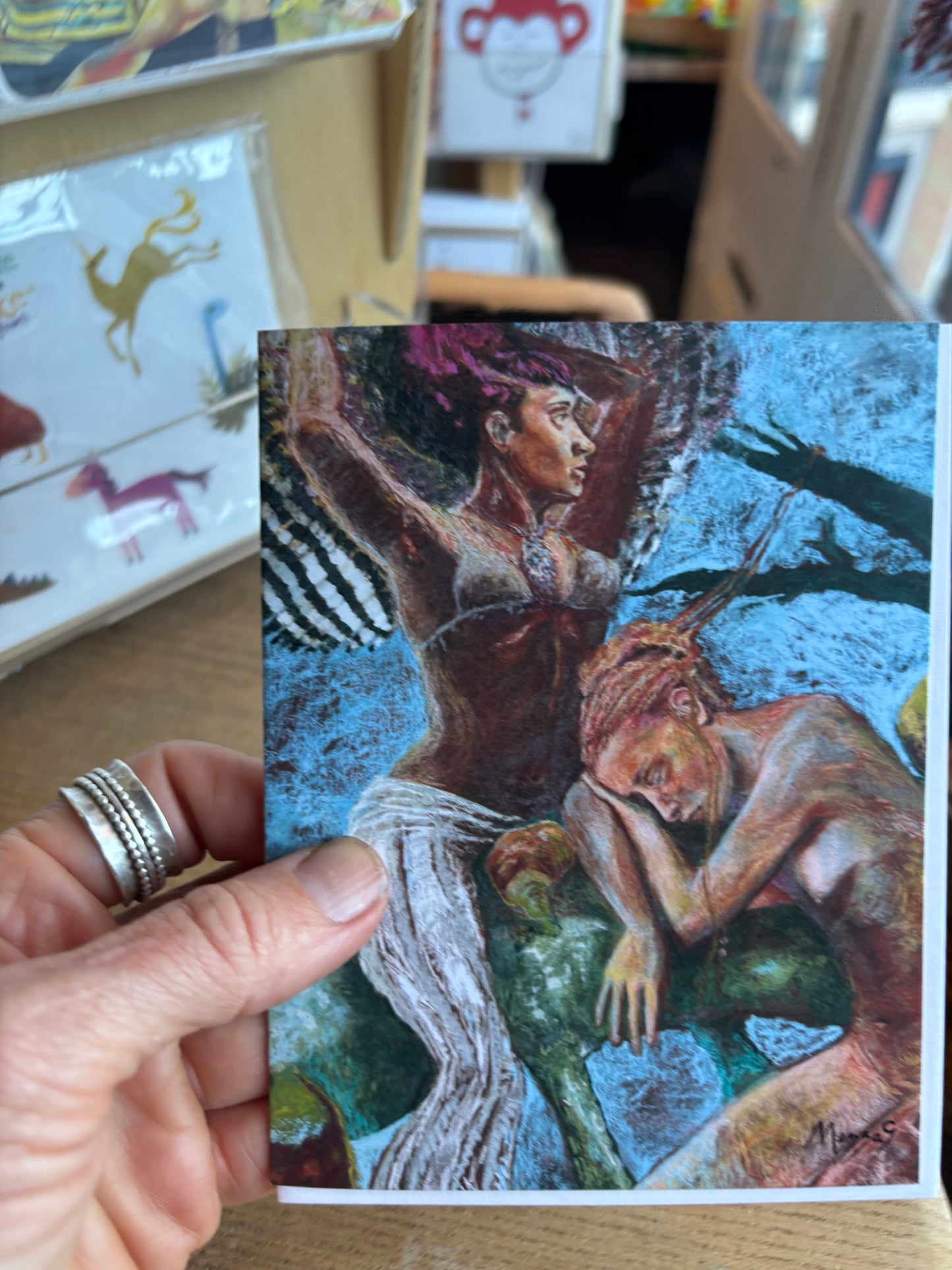 Greeting Card - Clair and Audio Voyant by Mezza9