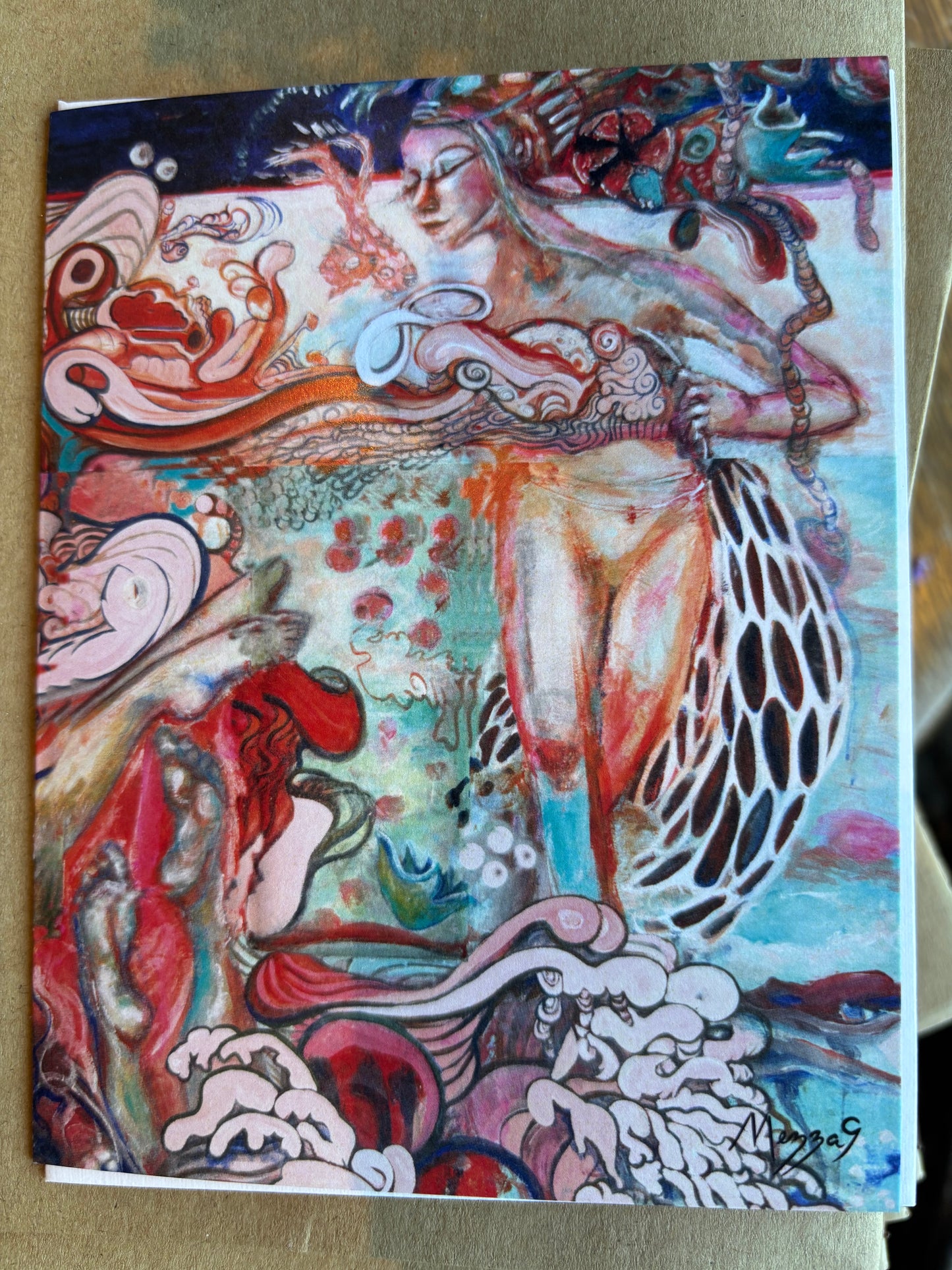 Greeting Card - Drink Me 2 by Mezza9