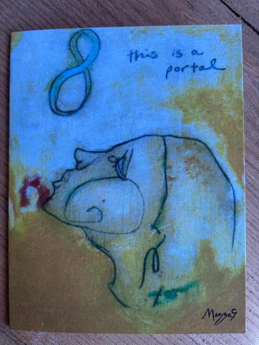 Greeting Card - This is a Portal by Mezza9