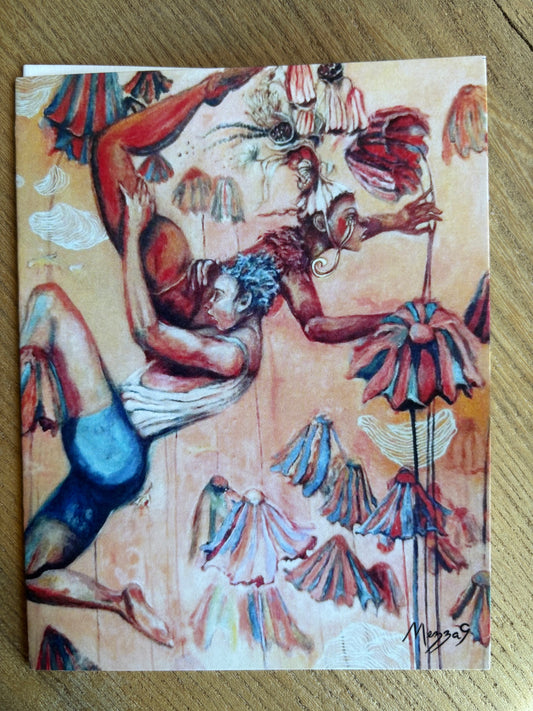 Greeting Card - Seekers by Mezza9
