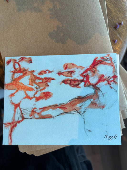 Greeting Card - Thinking of a Color by Mezza9