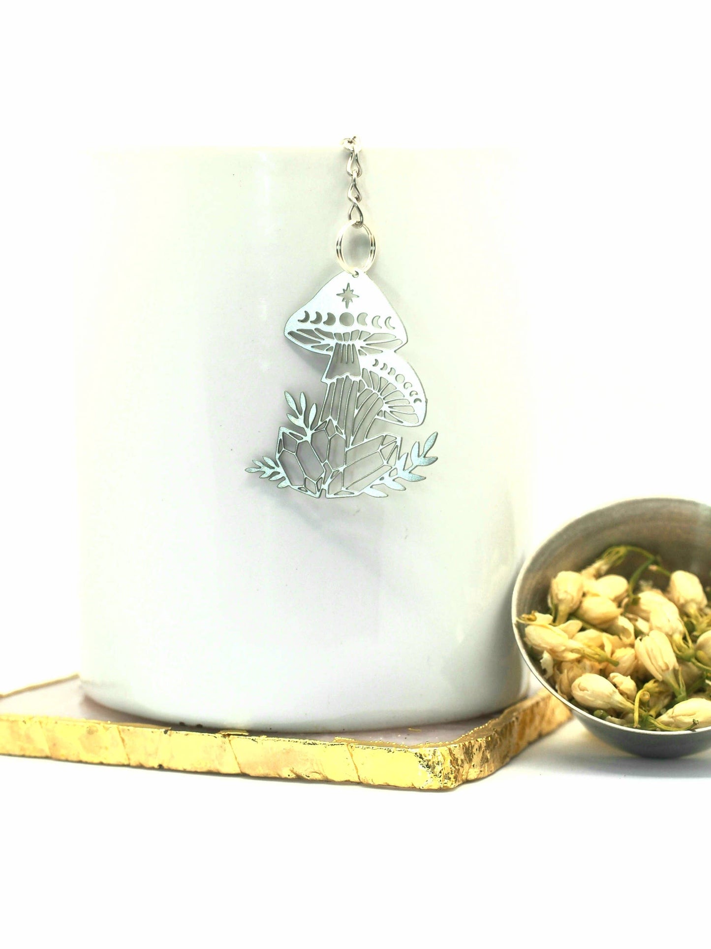 Mystic Garden Silver Loose Leaf Tea Infuser