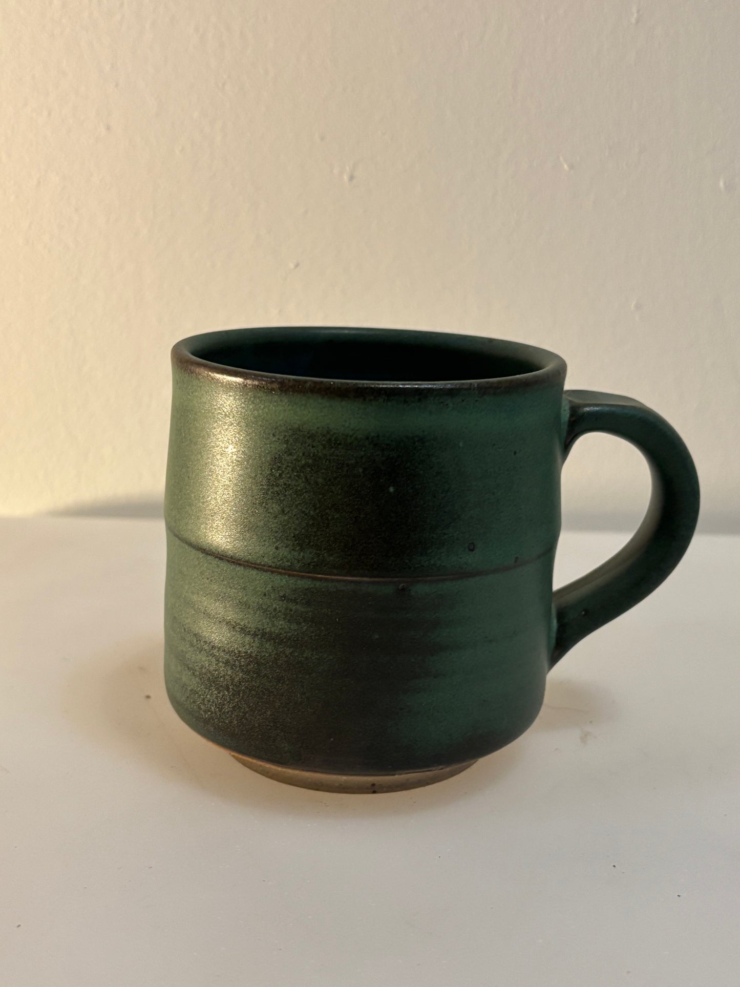 Ceramic Mug deepest jade green