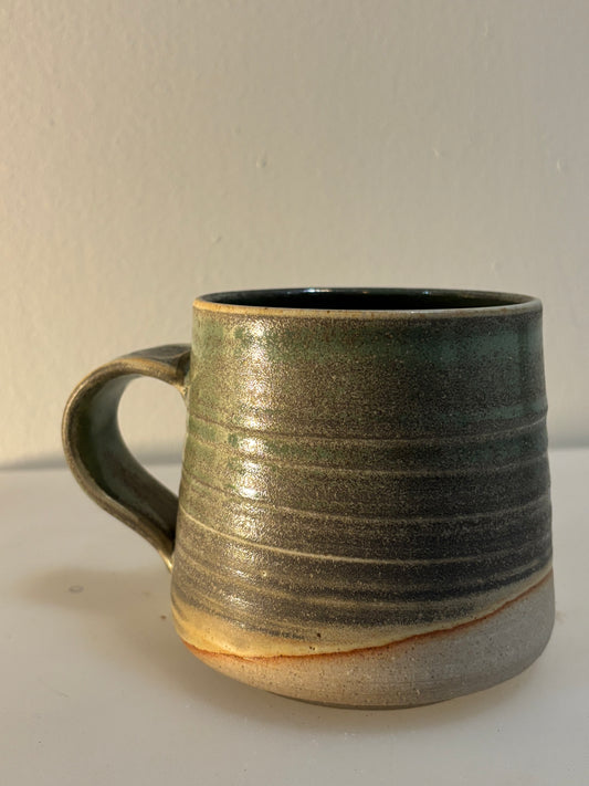 Ceramic Mug - grey green natural