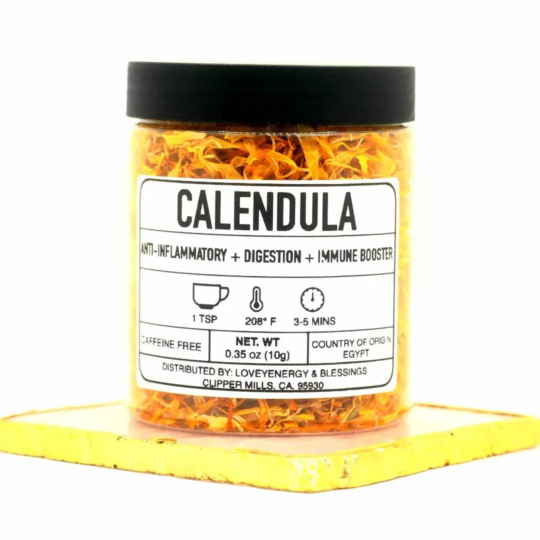 Calendula Petals Tea Loose Leaf Tea Apothecary: Plastic Jars