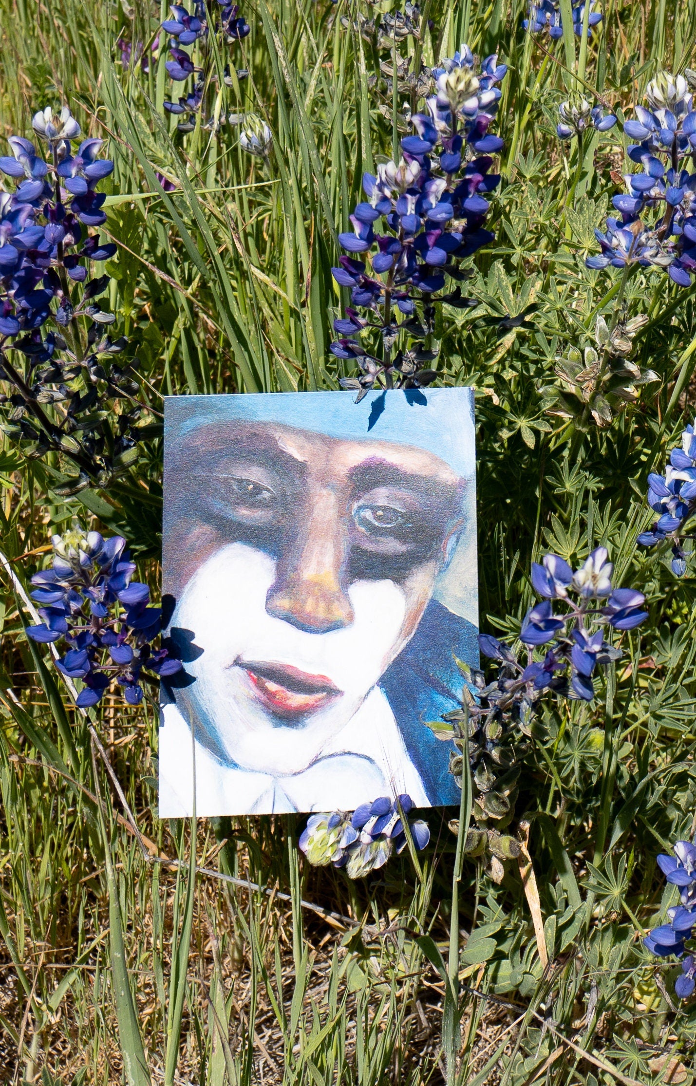 Jack of Diamonds, Blank Art Greeting Card by artist Mezza9
