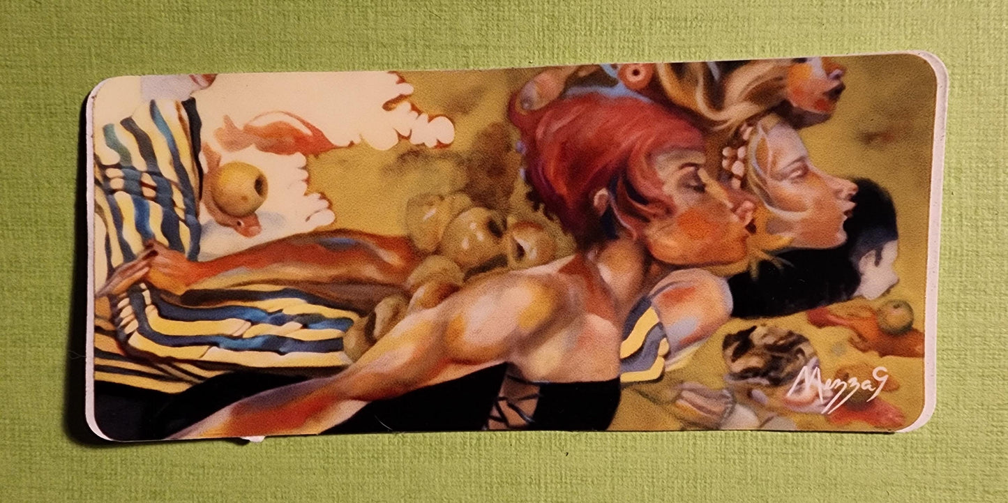 Poet Called Out Fresh Fish sticker 1.5 in x 4 in
