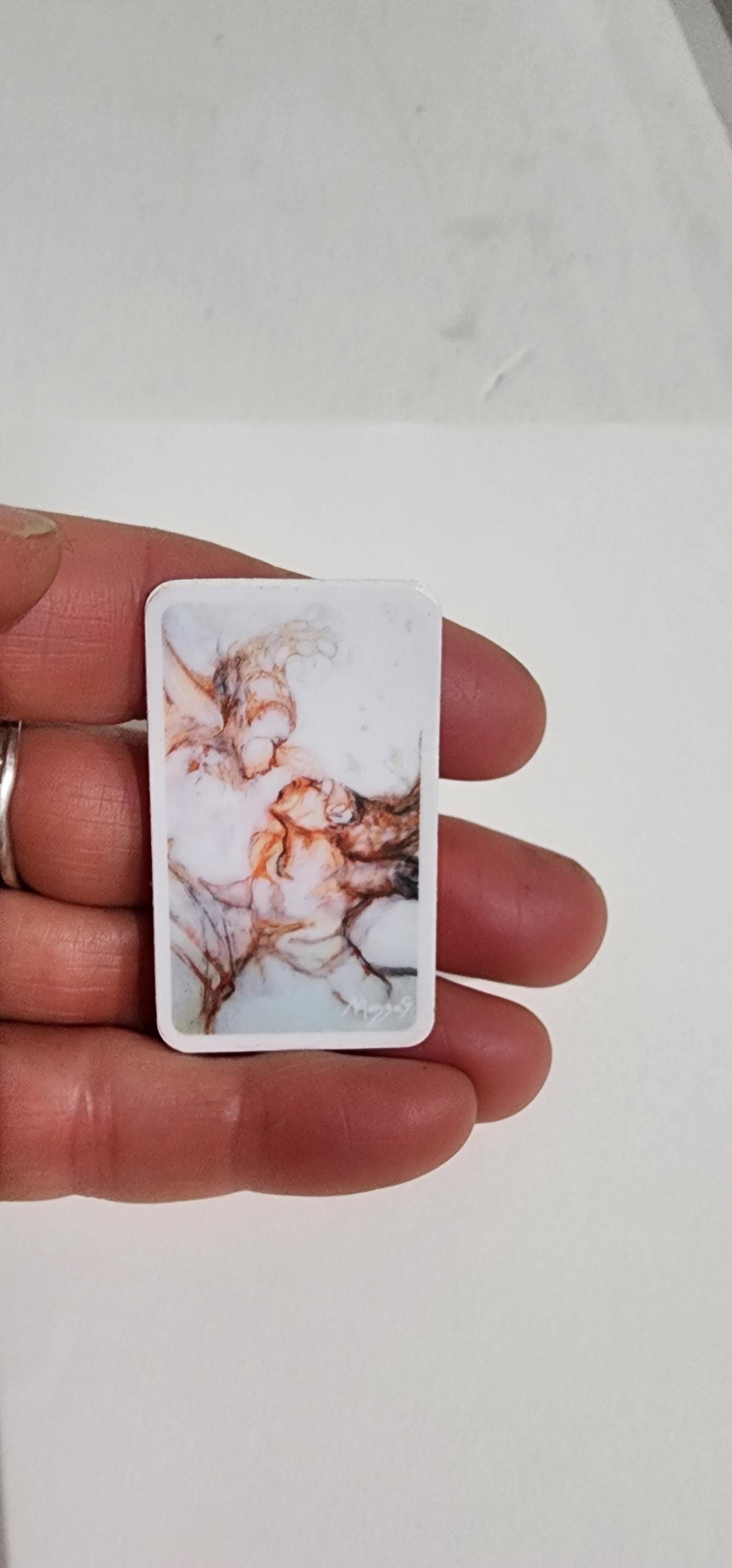Courting Tree Sketch Aerialist Sticker 1 1/8 in x 2 iin