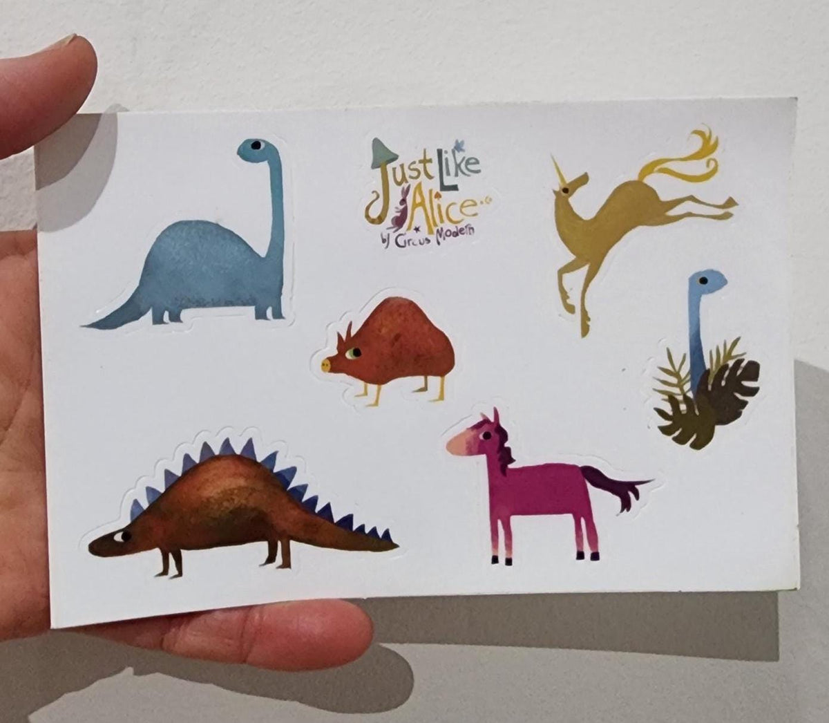 Sticker Sheet Just Like Alice 6 in x 4 in