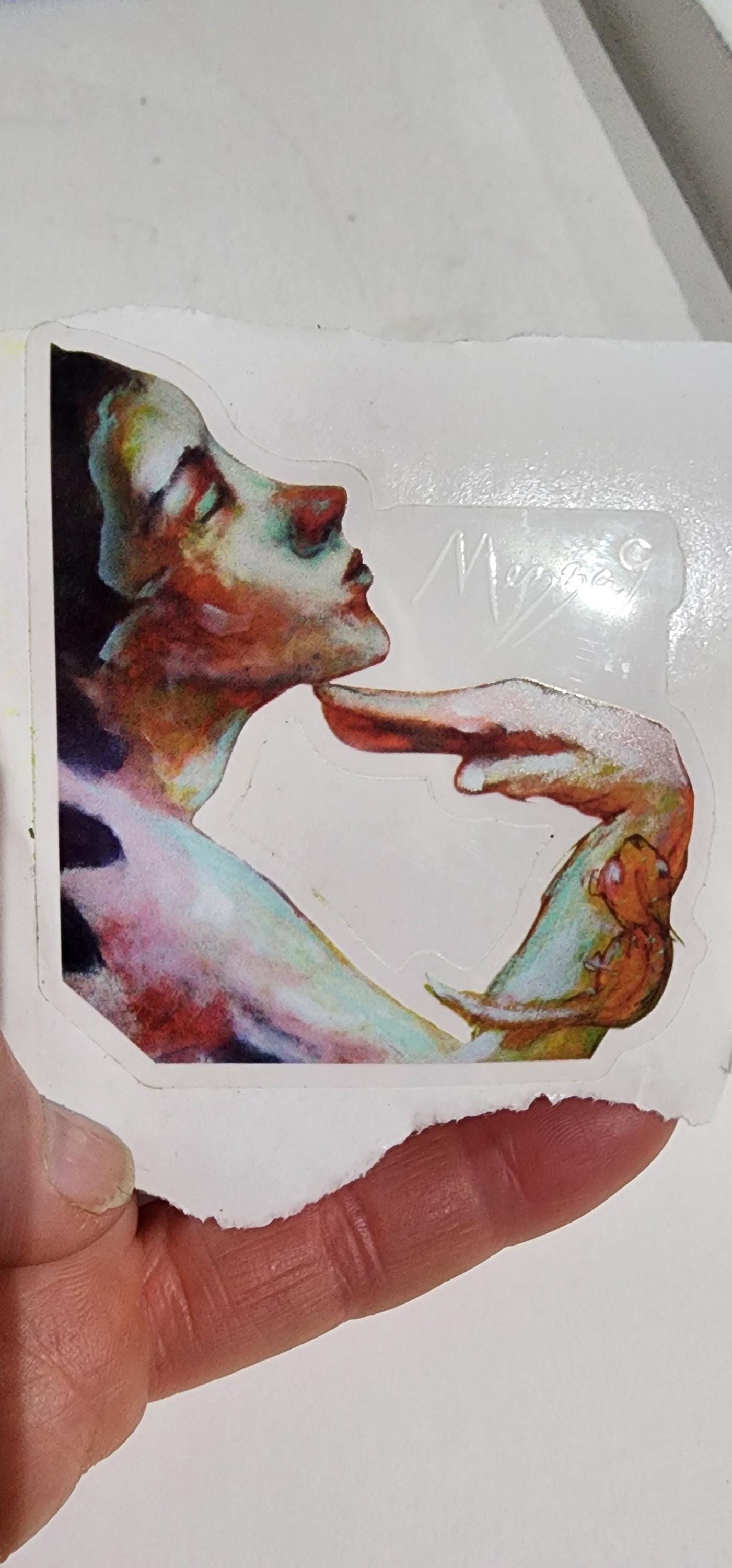 Acrobat Clear Vinyl Sticker - Waterproof, Weatherproof