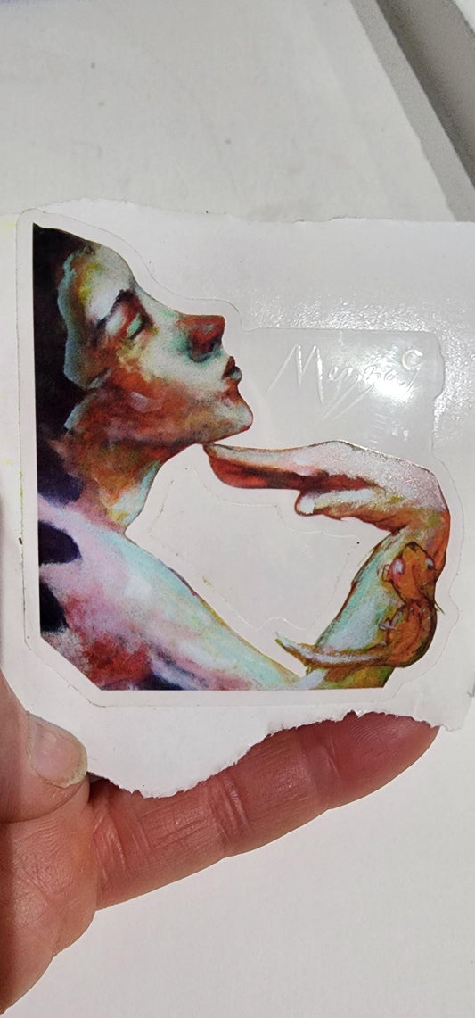 Acrobat Clear Vinyl Sticker - Waterproof, Weatherproof