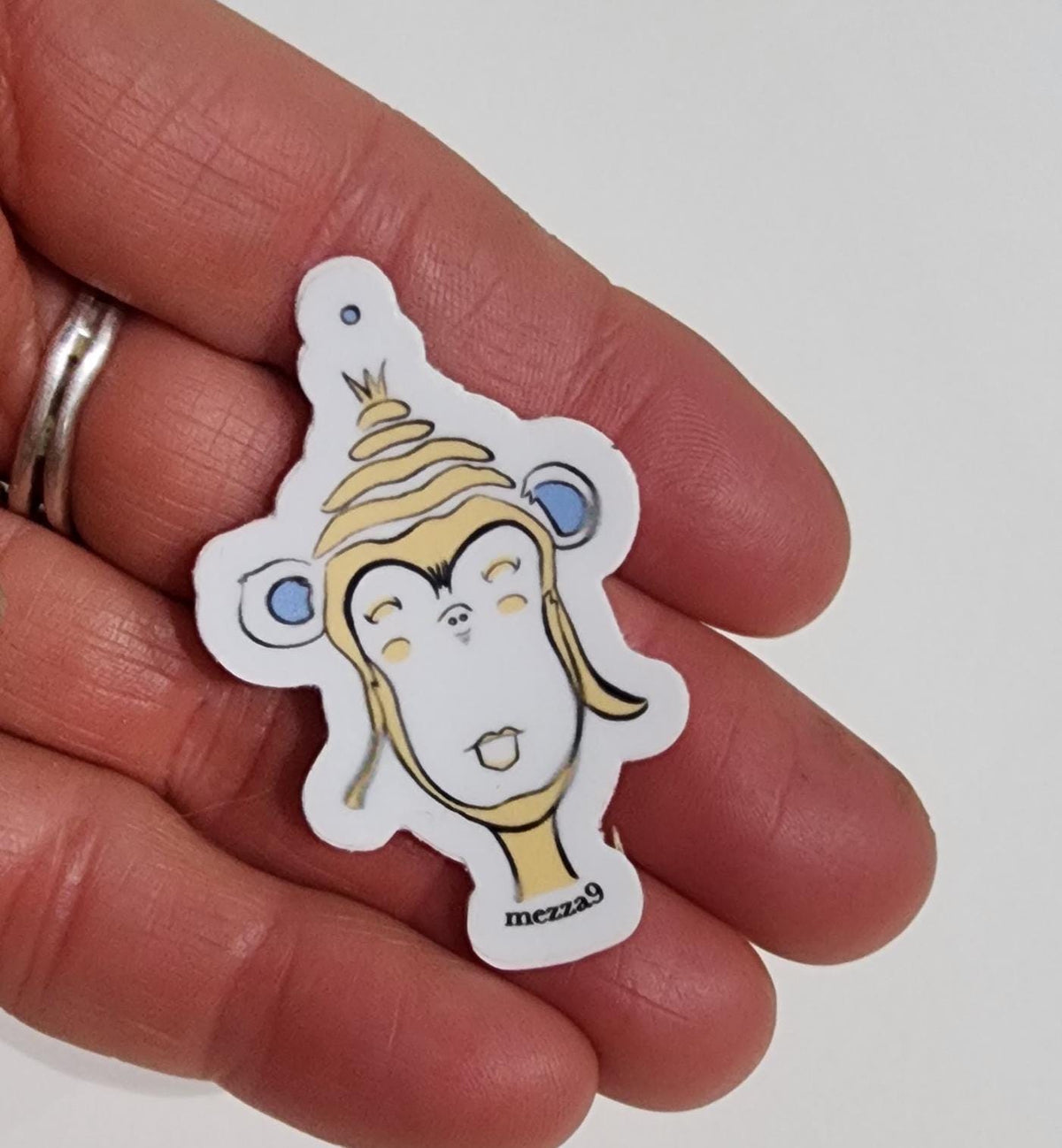 Zen Monkey Vinyl Sticker - Waterproof, Weatherproof