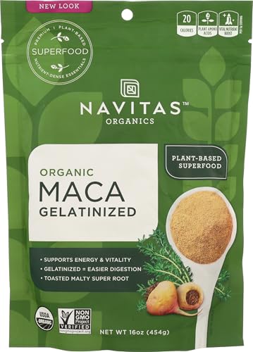 Navitas Organics Organic Maca Powder  Superfood, an Adaptogen, or a Natural Food Ingredient used in smoothies, coffees, and baked goods