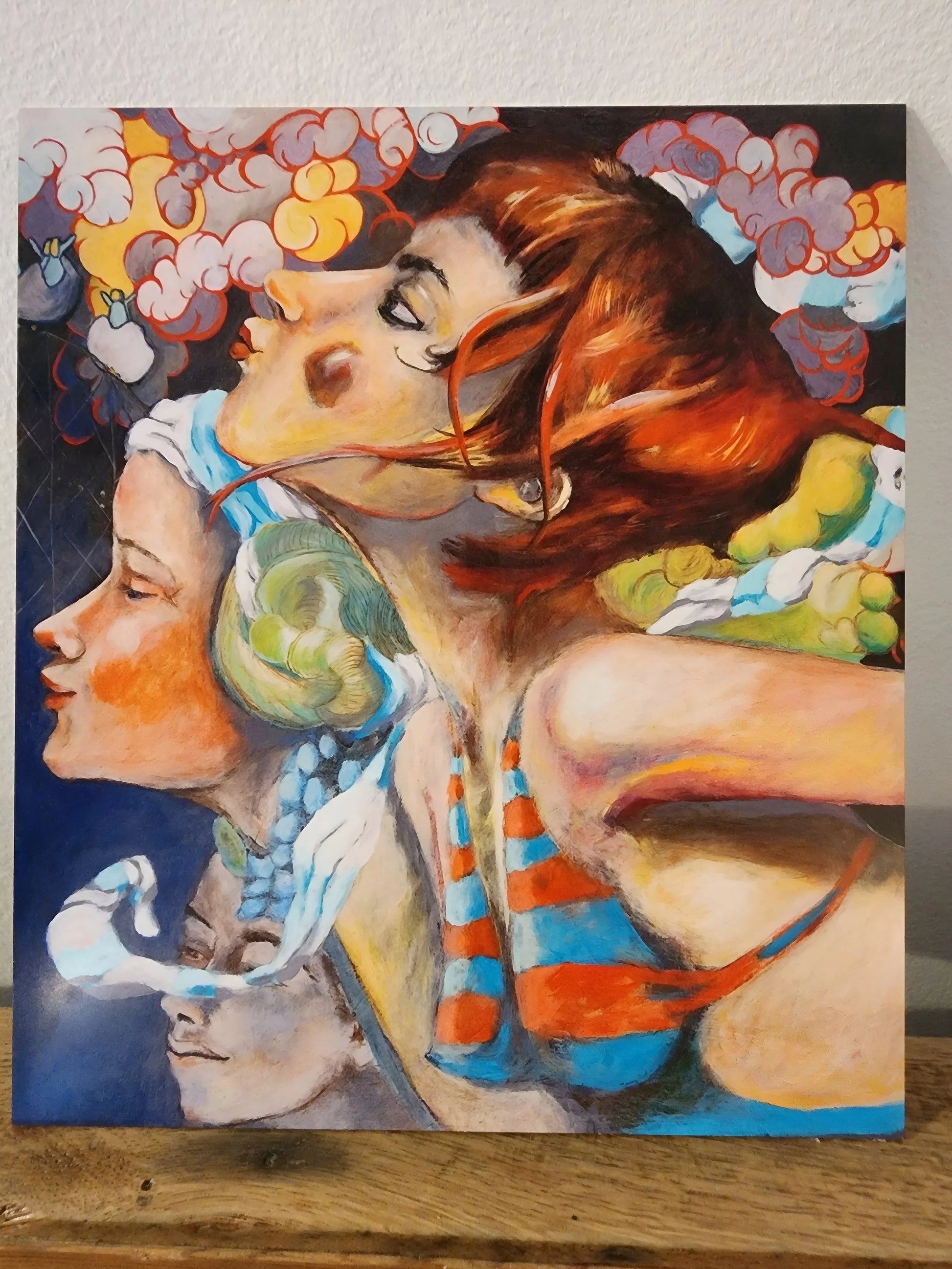 Skymaids Blowing Metal Print