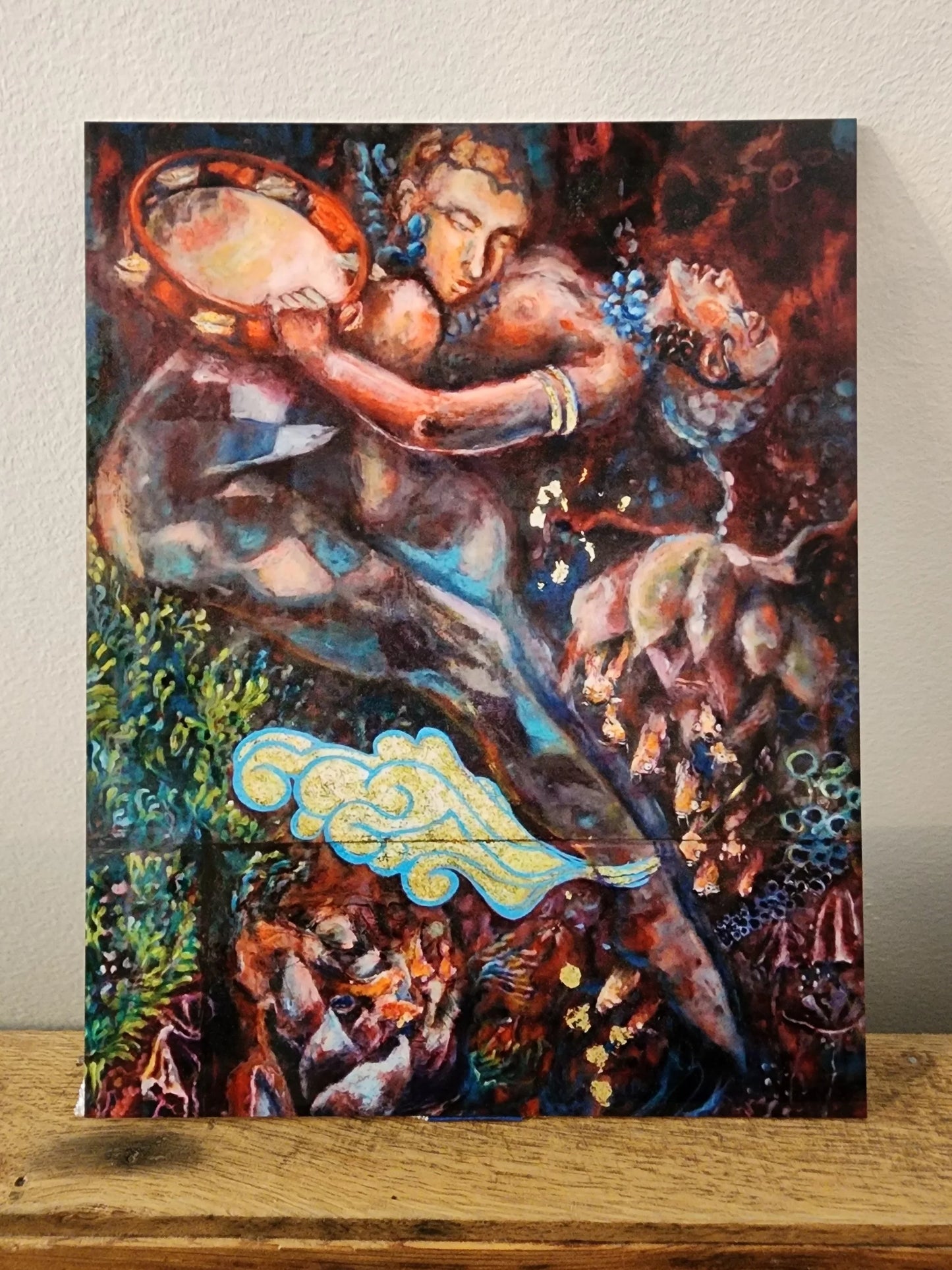 Drip Nectar Tambourine Metal Print