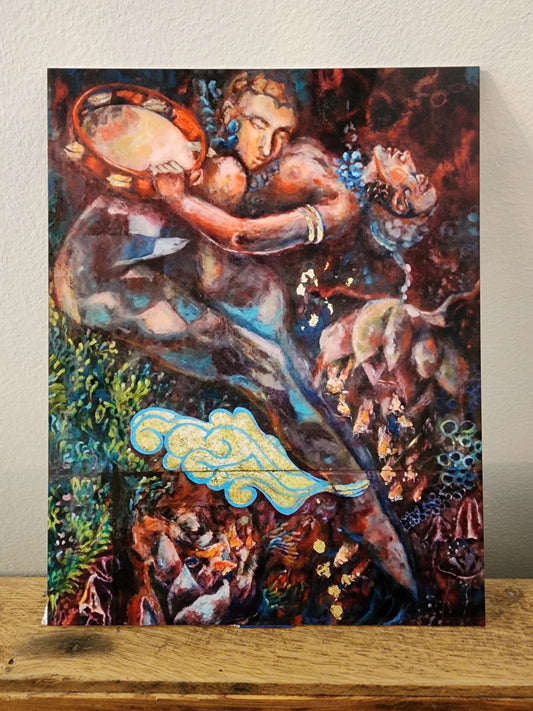 Drip Nectar Tambourine Metal Print