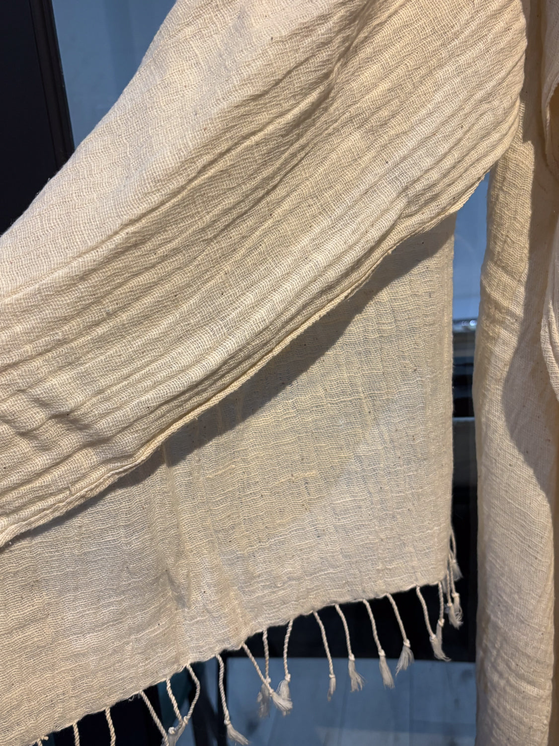 Himalayan Cloud 100% Cotton Handspun Handwoven Scarf