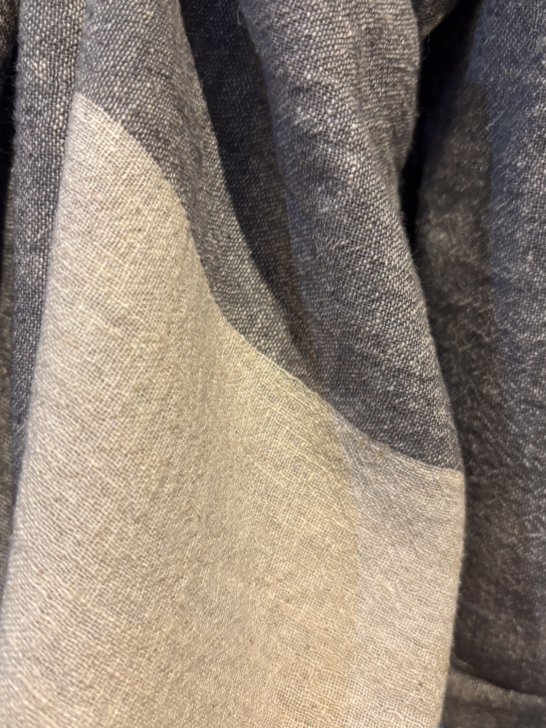 Hemp + Cotton Blend Handwoven Scarf