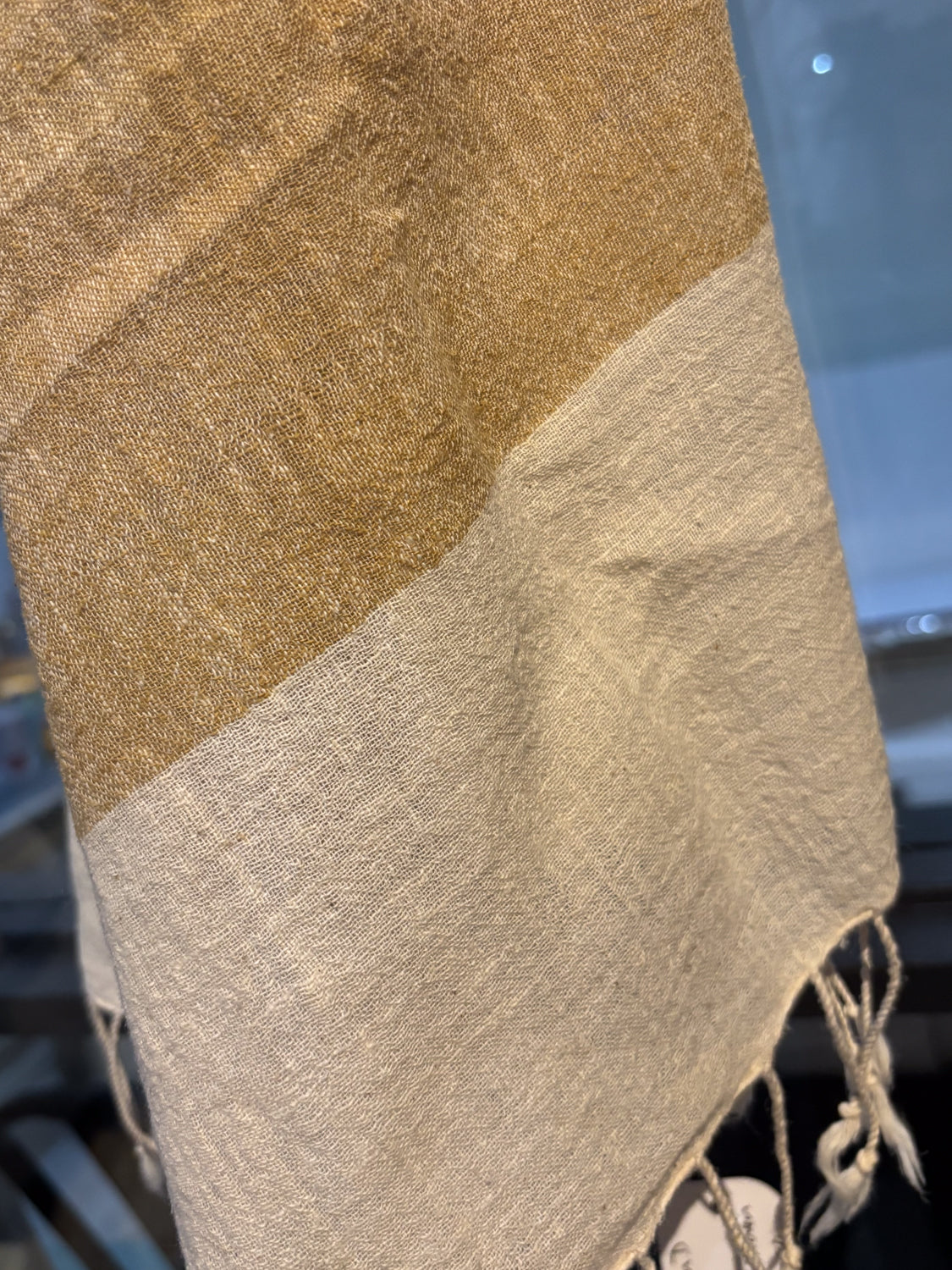 Hemp + Cotton Blend Handwoven Scarf