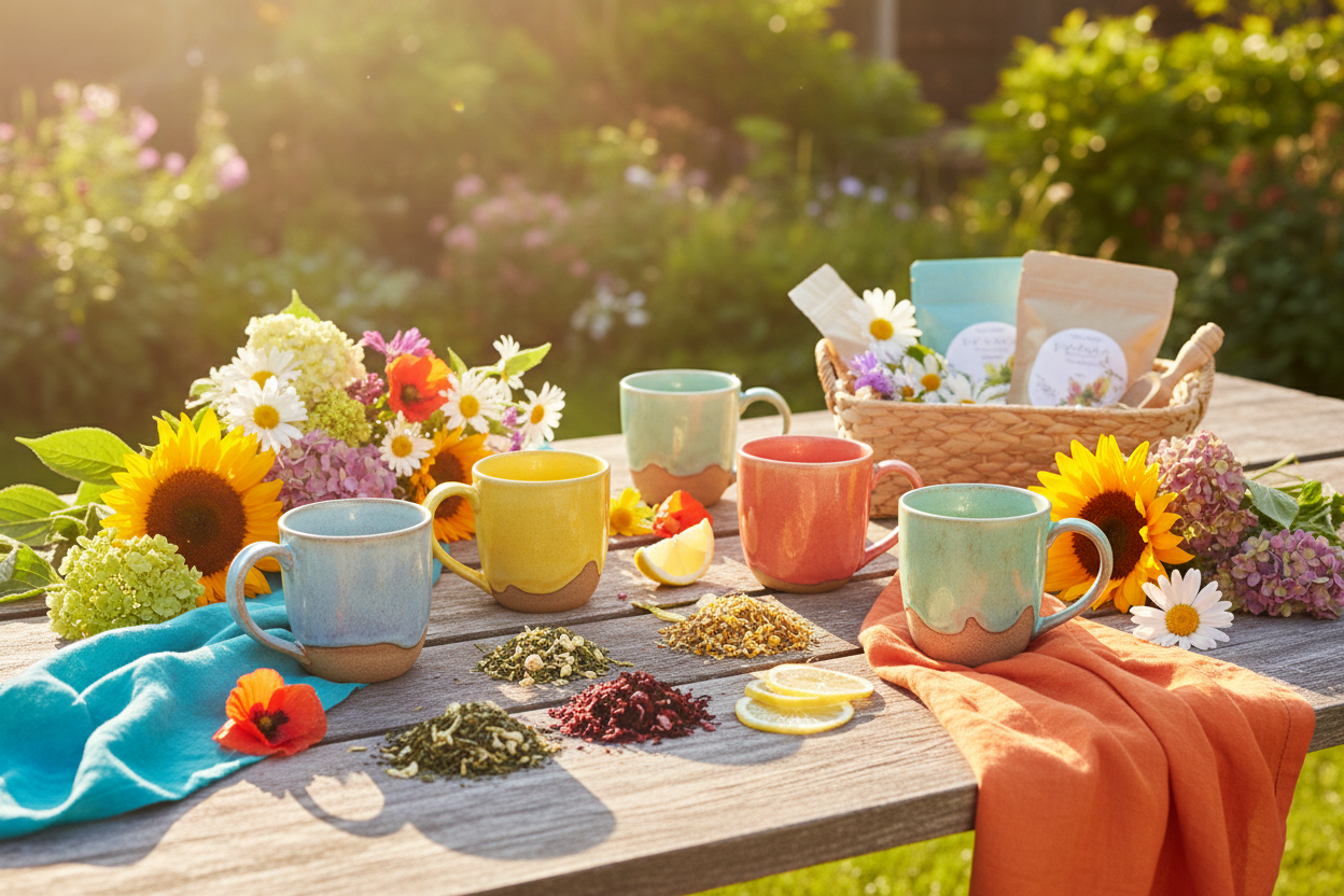 Summer Mugs and Tea Banner
